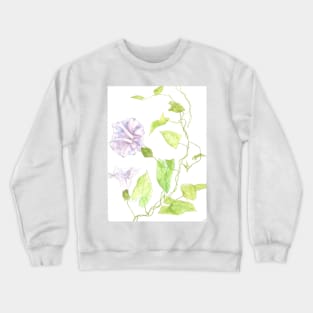 Pale pink Morning Glory Crewneck Sweatshirt